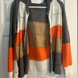 Chic Striped Women's Cardigan